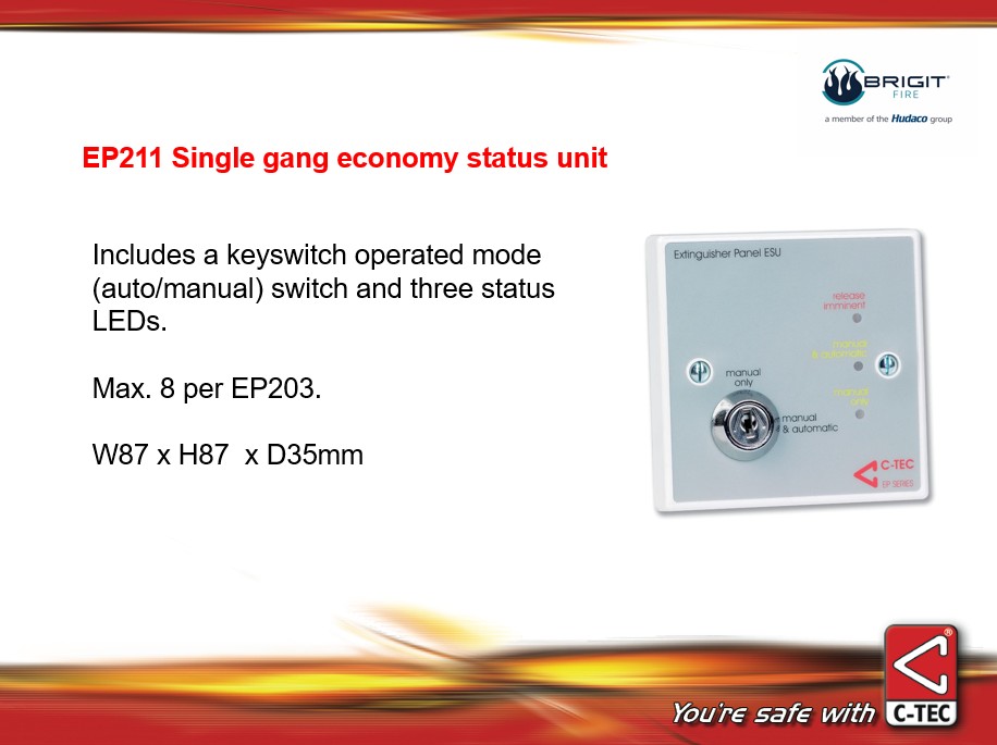 EP203 3- Zone Gas Extinguishing – Elvey Group
